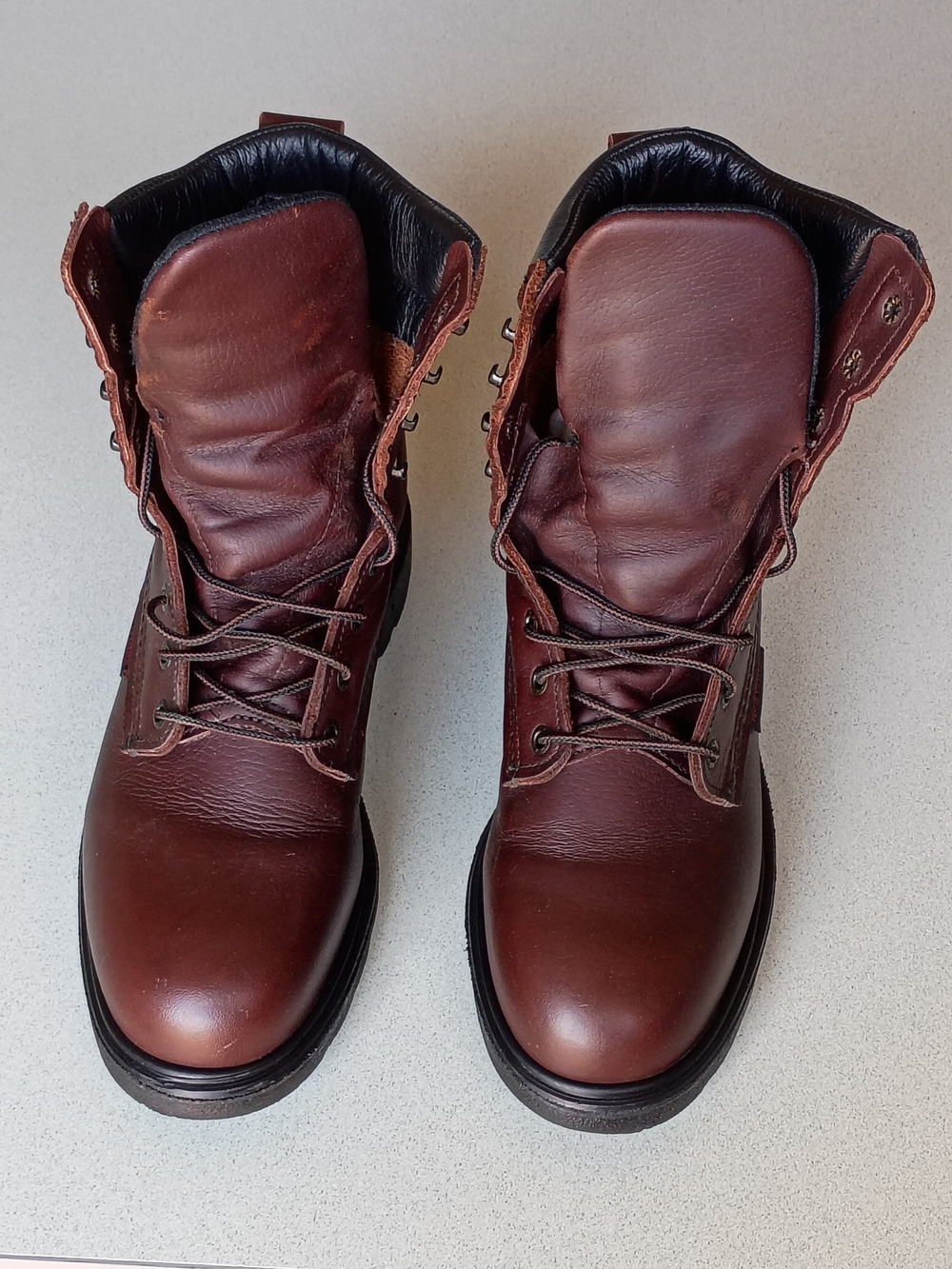 Red Wing 608 Men's Size 8D Brown Leather Work Boots USA Made Barely Worn - Picture 3 of 8